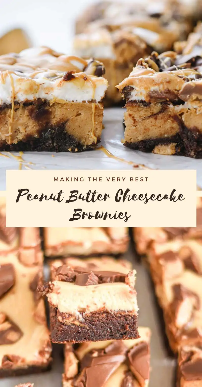 Peanut Butter Cheesecake Brownies Recipes Ideas Pinterest